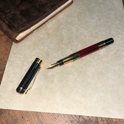 Classic Refillable Fountain Pen with Metal Tip