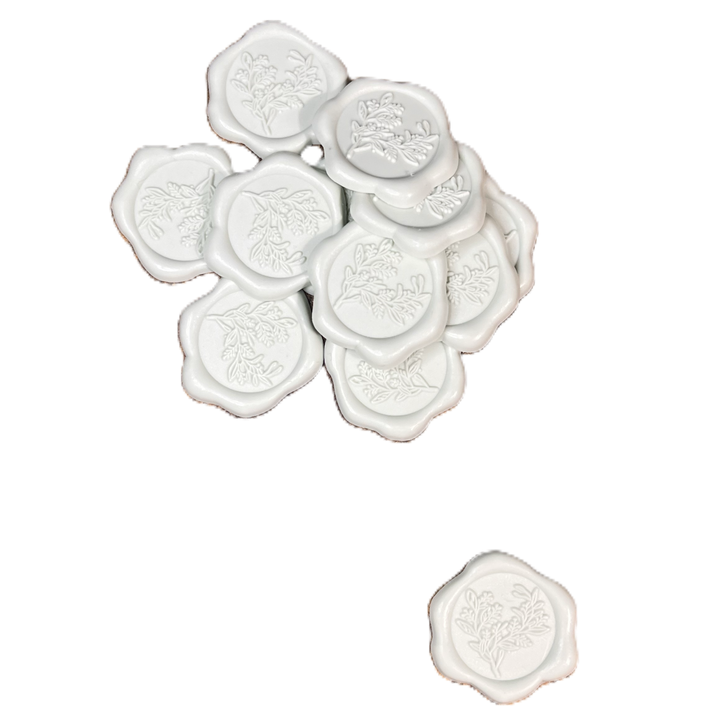 Classic White Wax Seal Stickers 18ct. (Peel & Stick)