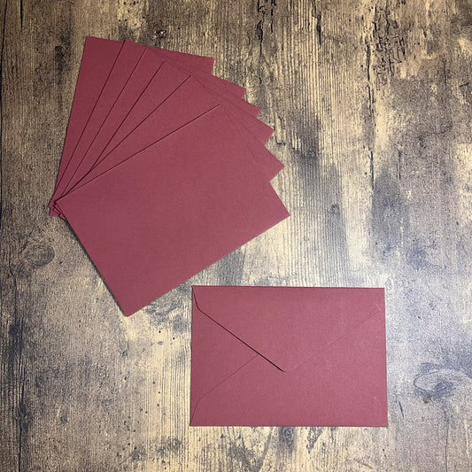 Maroon Red Invitation Envelopes 18ct.